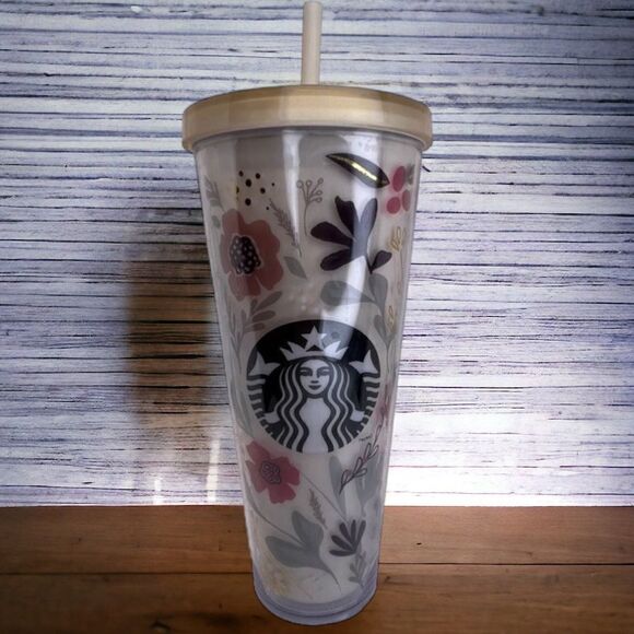 LIMITED edition! Starbucks 2014 Fall Harvest Floral Venti Tumbler. - Picture 1 of 14